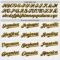 Custom White (Navy Gold Pinstripe) Navy-Gold Authentic Baseball Jersey
