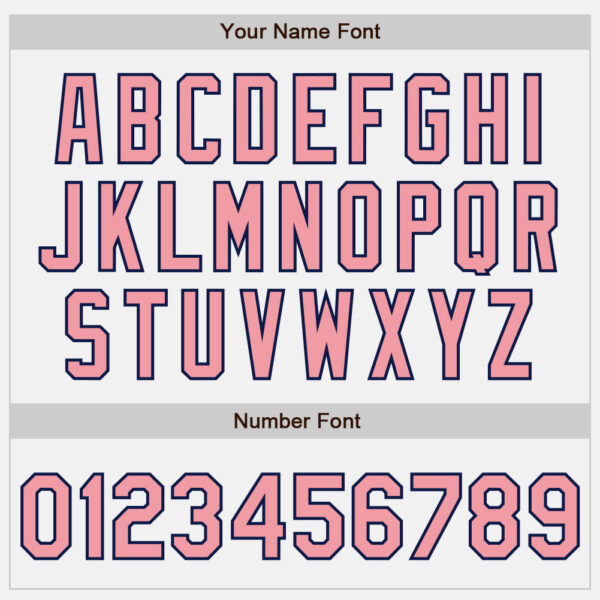 Custom White (Navy Medium Pink Pinstripe) Medium Pink-Navy Authentic Baseball Jersey