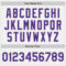 Custom White (Purple Gray Pinstripe) Purple-Gray Authentic Baseball Jersey