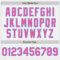 Custom White (Sky Blue Pink Pinstripe) Pink-Sky Blue Authentic Baseball Jersey