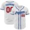 Custom White Red-Royal Authentic Baseball Jersey