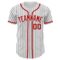 Custom White Black Pinstripe Red Authentic Baseball Jersey