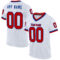 White1871 Custom White Red-Royal Mesh Authentic Throwback Football Jersey