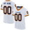 White1880 Custom White Navy Gold-Orange Mesh Authentic Throwback Football Jersey