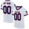 White1882 Custom White Navy-Red Mesh Authentic Throwback Football Jersey