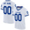 White1887 Custom White Royal Mesh Authentic Throwback Football Jersey