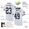 White1891-1 Custom White Black Mesh Authentic Throwback Football Jersey