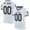 White1891 Custom White Black Mesh Authentic Throwback Football Jersey