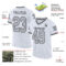 White1956-1 Custom White Gray-Black Mesh Authentic Throwback Football Jersey