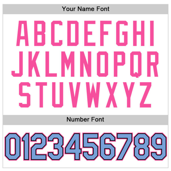 Custom White Light Blue Black-Pink Authentic Throwback Baseball Jersey