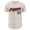 Custom White Orange Pinstripe Navy Authentic Baseball Jersey