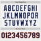 Custom White Orange Pinstripe Navy Authentic Baseball Jersey