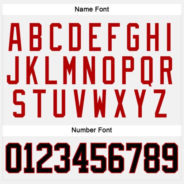 Custom White Black-Red Hockey Jersey