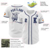 Custom White Navy Authentic Baseball Jersey