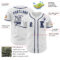 Custom White Navy Authentic Baseball Jersey