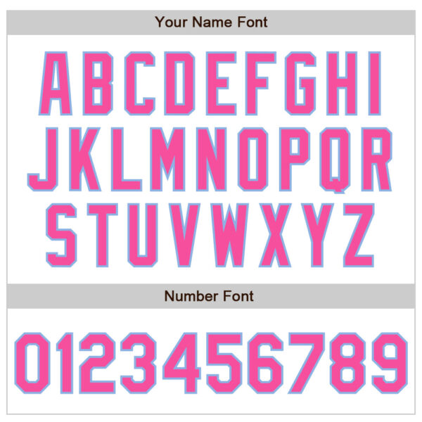 Custom White Pink-Light Blue Authentic Baseball Jersey