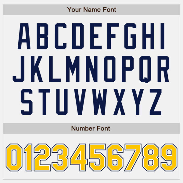 Custom White Yellow-Navy Authentic Baseball Jersey