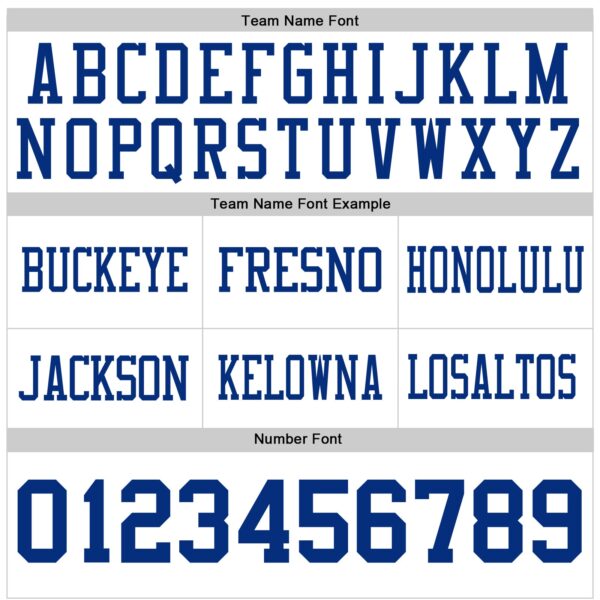 Custom White Royal Authentic Football Jersey