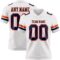 White2271 Custom White Navy-Orange Authentic Football Jersey
