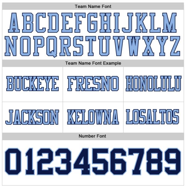 Custom White Navy-Light Blue Authentic Football Jersey