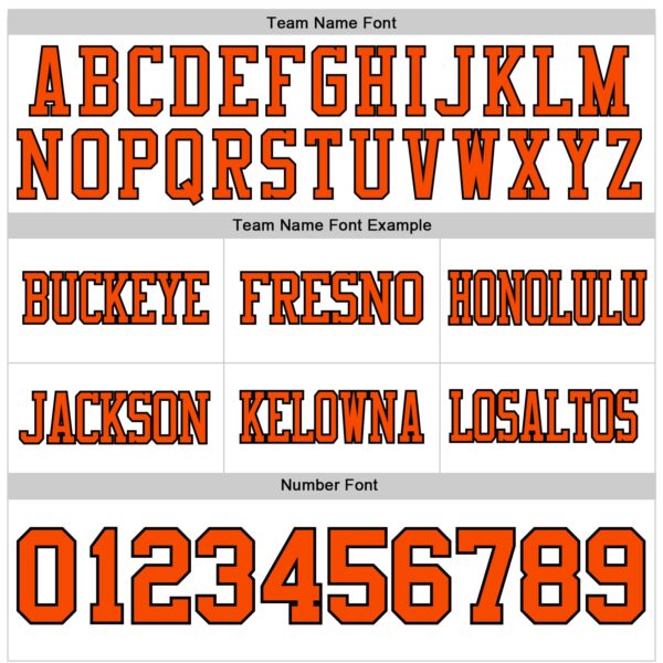 Custom White Orange-Black Authentic Football Jersey