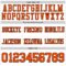 White2278-3 Custom White Orange-Black Authentic Football Jersey