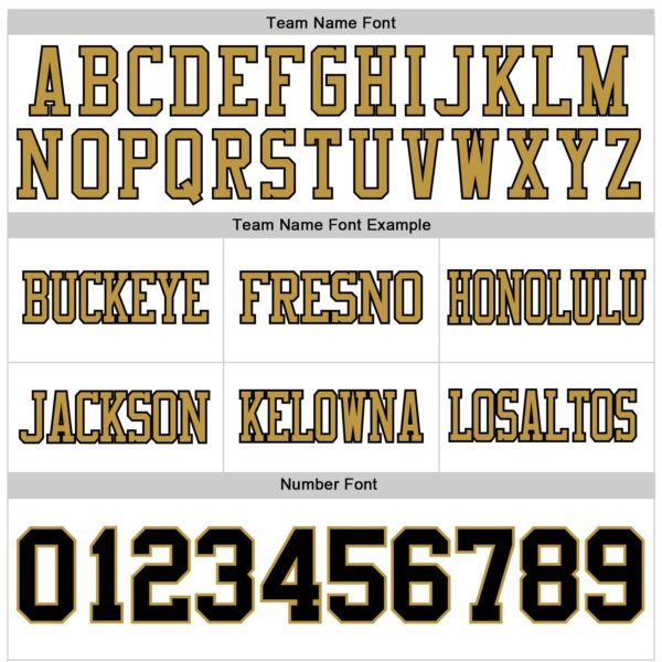 Custom White Black-Old Gold Authentic Football Jersey