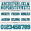 Custom White Teal-Black Authentic Football Jersey