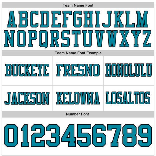Custom White Teal-Black Authentic Football Jersey