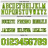 Custom White Neon Green-Black Authentic Football Jersey