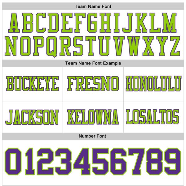Custom White Purple-Neon Green Authentic Football Jersey