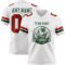 White2308-1 Custom White Red-Green Authentic Football Jersey