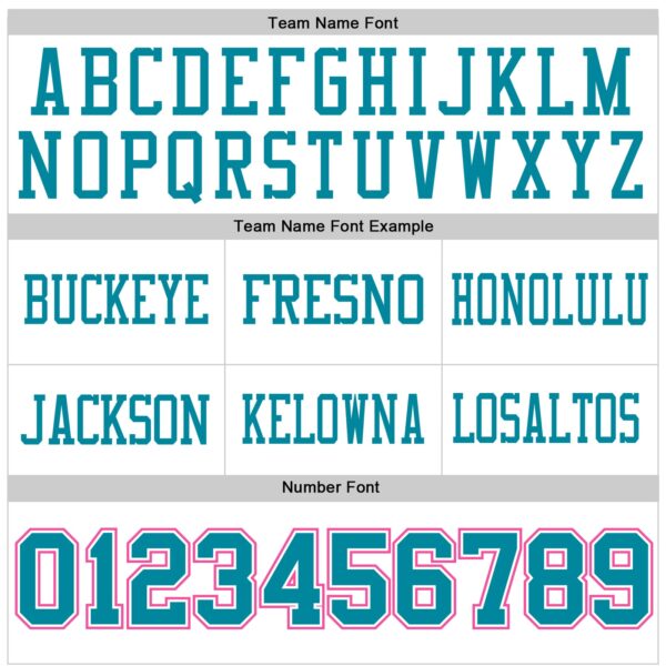 Custom White Teal-Pink Authentic Football Jersey