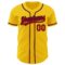 Custom Yellow Red-Navy Authentic Baseball Jersey