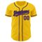 Custom Yellow Purple-Black Authentic Baseball Jersey