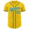 Custom Yellow Kelly Green-White Authentic Baseball Jersey