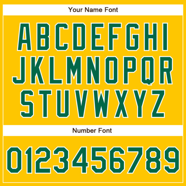 Custom Yellow Kelly Green-White Authentic Baseball Jersey