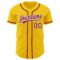 Custom Yellow Crimson-White Authentic Baseball Jersey