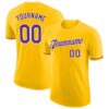 Custom Yellow Purple-White Performance T-Shirt