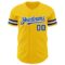 Custom Yellow Royal-White Authentic Baseball Jersey