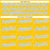 Custom Yellow Light Blue-White Authentic Baseball Jersey