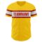 Custom Yellow Red-White Authentic Baseball Jersey