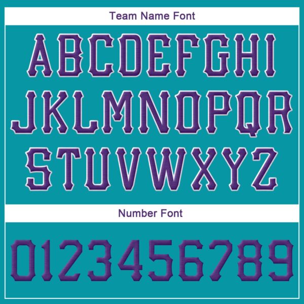 Custom Aqua Purple-White Stitched Adjustable Snapback Hat