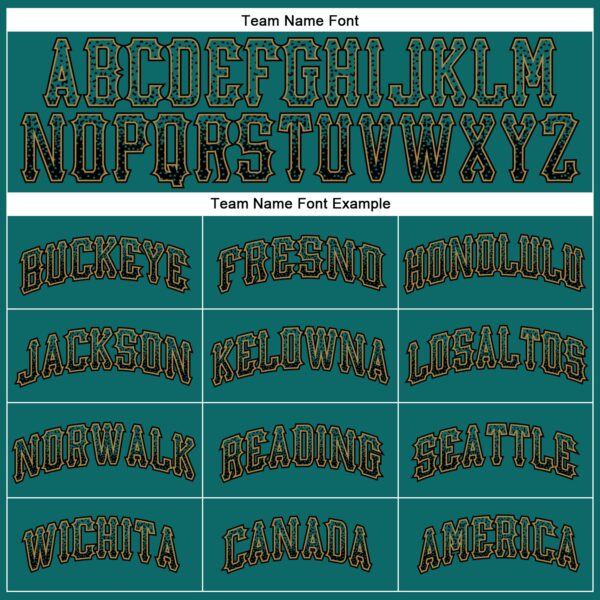 Custom Teal Black-Old Gold Authentic Drift Fashion Baseball Jersey