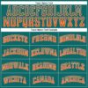 Custom Teal Orange-White Authentic Drift Fashion Baseball Jersey