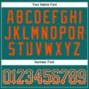 Custom Teal Orange-White Authentic Drift Fashion Baseball Jersey