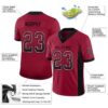 Custom Cardinal Black-White Drift Fashion Football Jersey