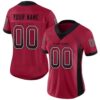 Custom Cardinal Black-White Drift Fashion Football Jersey