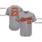 Custom Gray Orange-Black Baseball Jersey