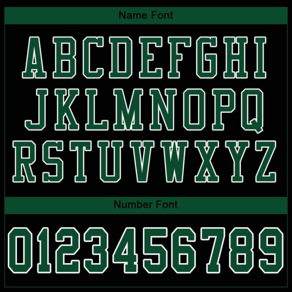 Custom Black Grass Green-White Mesh Authentic Football Jersey